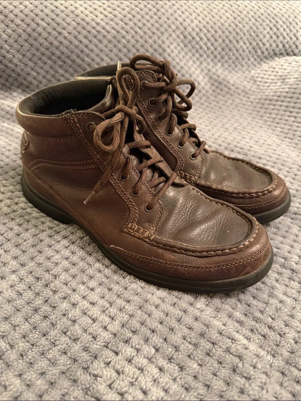Men’s Rockport Moc Toe Ankle Boots 9.5